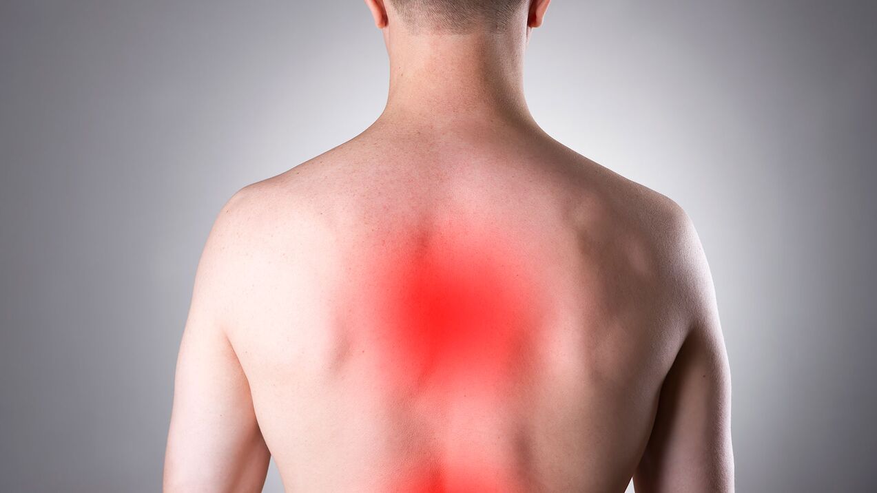 Réckschmerzen wéinst Osteochondrose